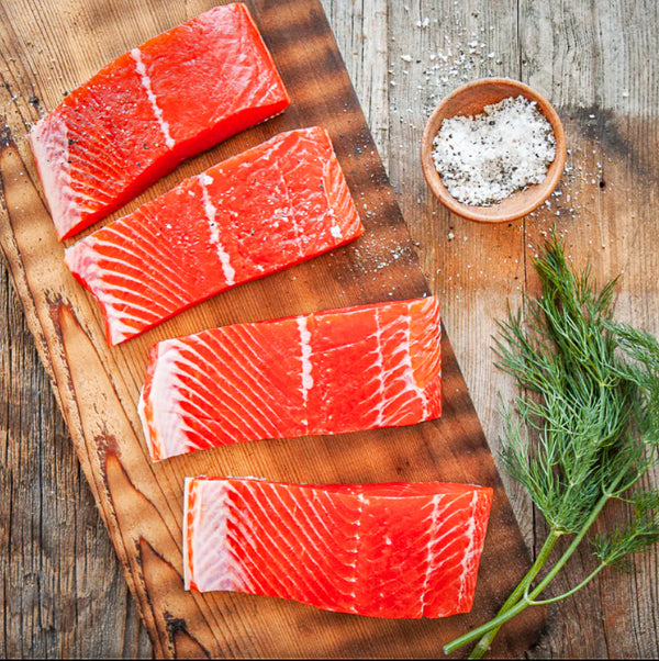 Alaskan Sockeye Salmon Fillet (previously frozen)