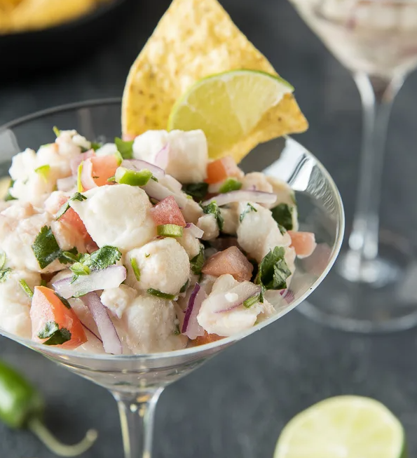 Fresh White Seabass Ceviche