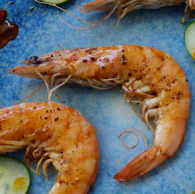 Jumbo Prawns (locally grown by TransparentSea) (frozen)