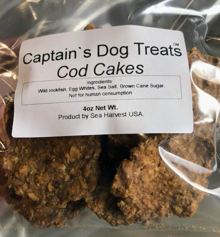 Captain's Dog Treats Cod Cakes