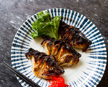Soy Ginger Marinated Black Cod Collars