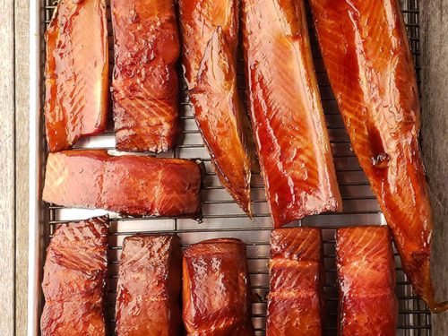 Smoked California King Salmon Fillets (frozen)